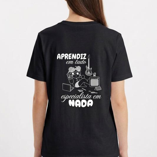"Camiseta Aprendiz em Tudo" Camiseta Básica Unissex