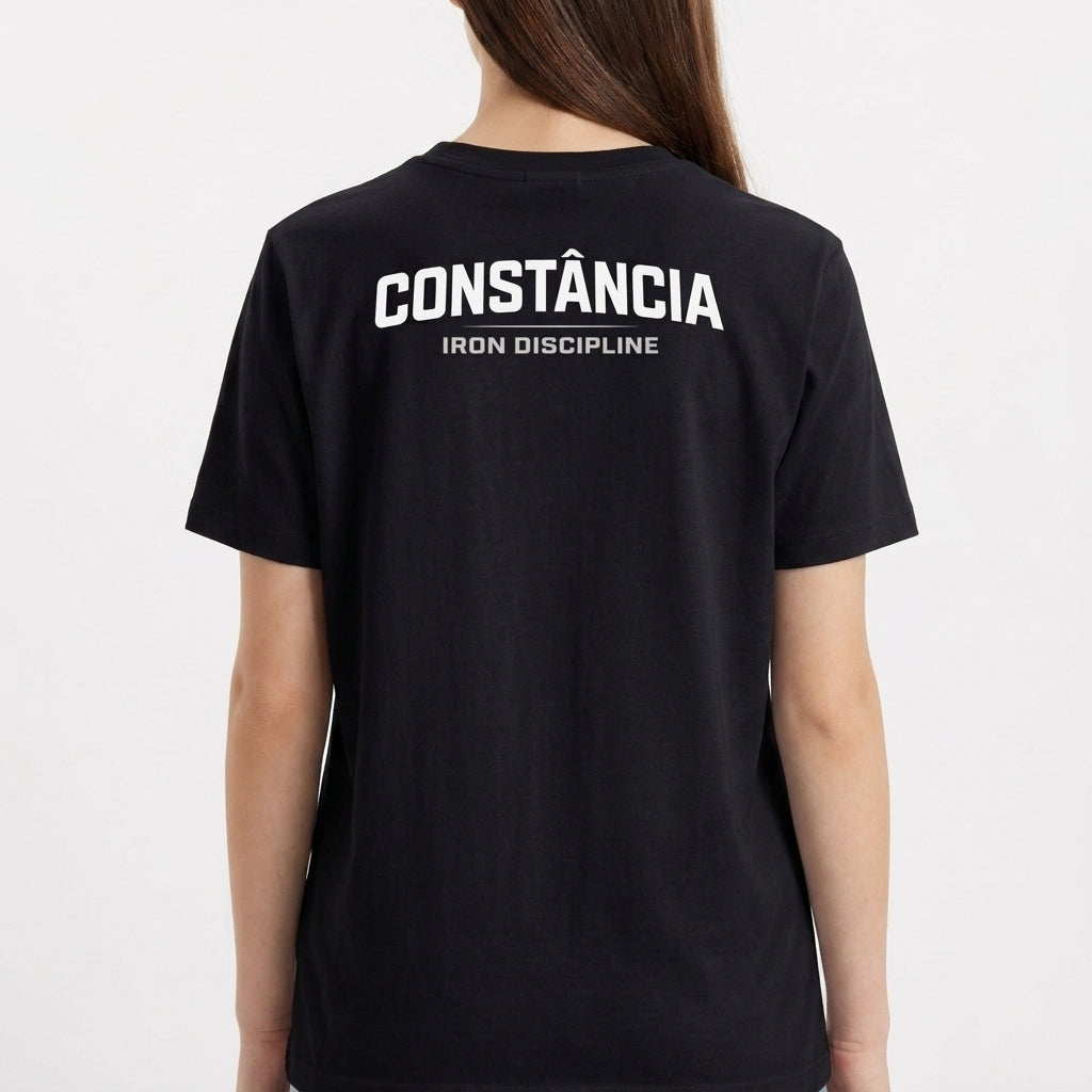 "Camiseta Básica Unissex "CONSTÂNCIA"" Camiseta Básica Unissex
