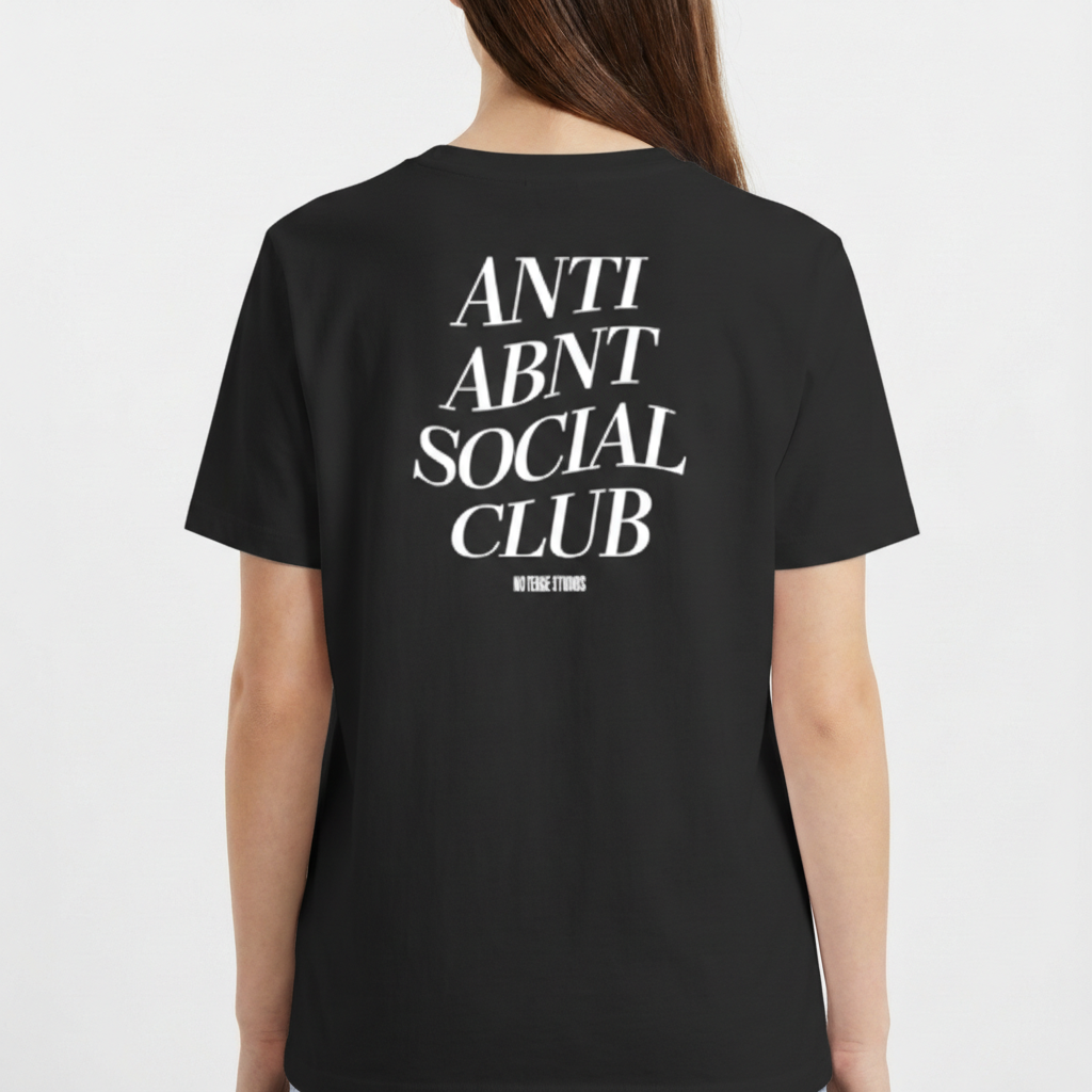 "ANTI ABNT // REGULAR // NO SENSE STUDIOS" Camiseta Básica Unissex
