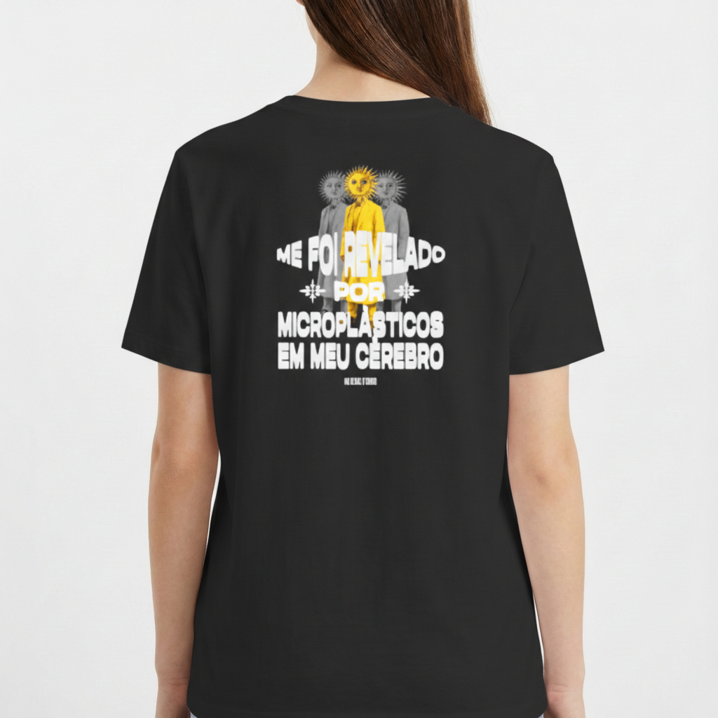 "MICROPLÁSTICOS // REGULAR // NO SENSE STUDIOS" Camiseta Básica Unissex