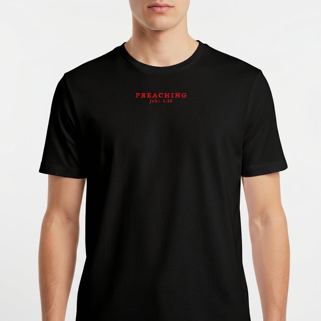 "PREACHING JOÃO 3:16" Camiseta Básica Unissex