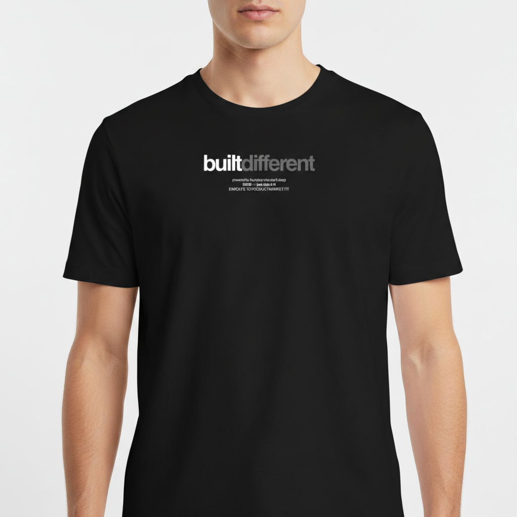 "REGULAR BUILT DIFFERENT" Camiseta Básica Unissex