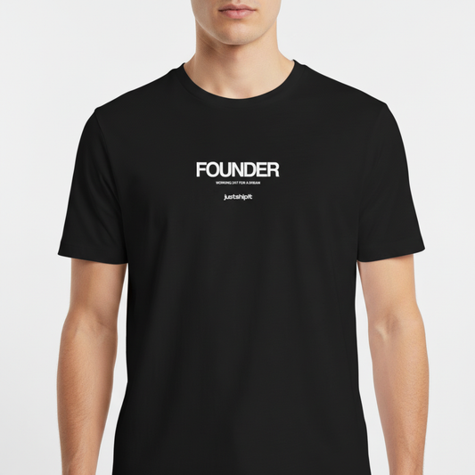 "REGULAR FOUNDER" Camiseta Básica Unissex