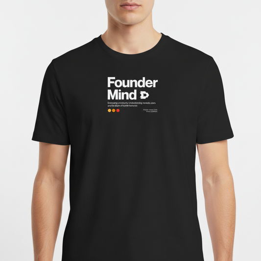 "REGULAR // FOUNDER MIND" Camiseta Básica Unissex