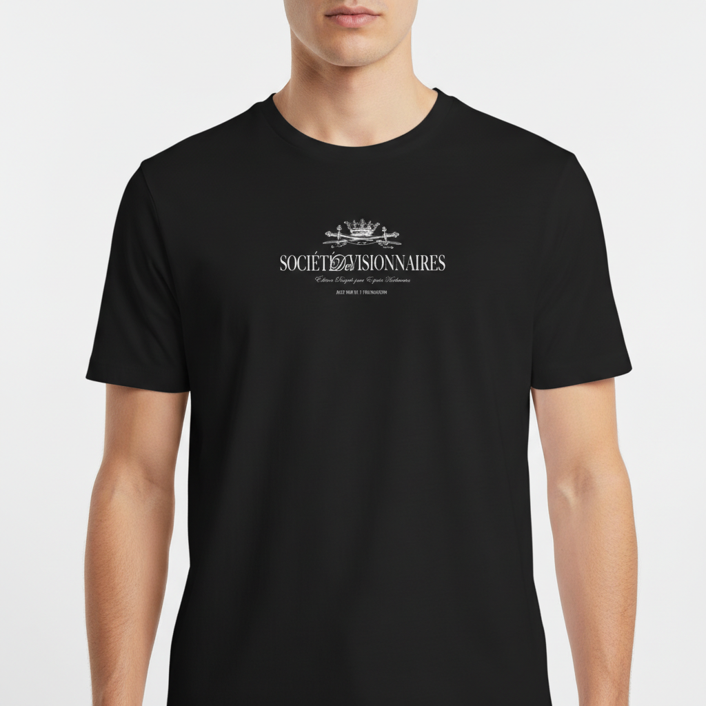 "REGULAR // Société des Visionnaires" Camiseta Básica Unissex