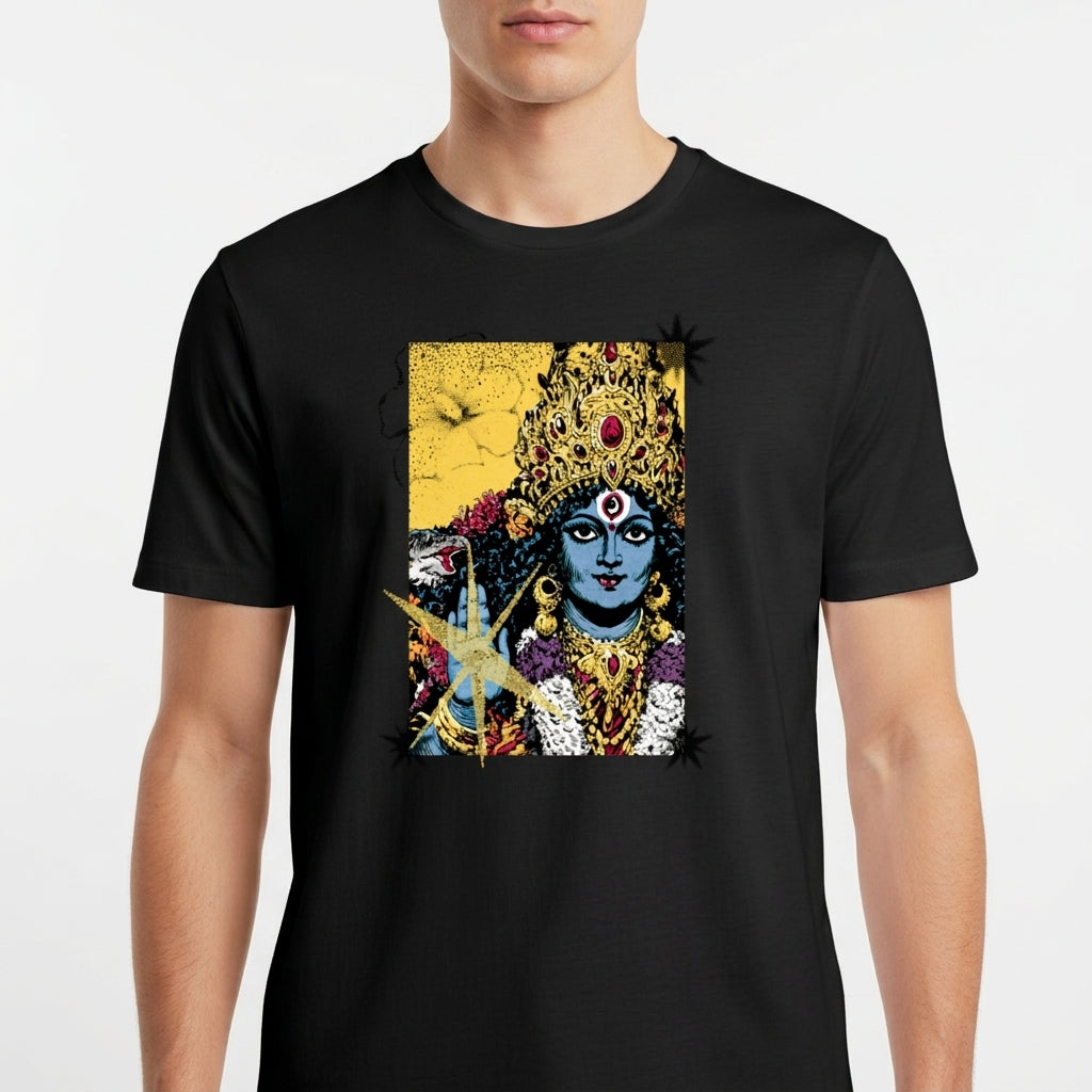 "Camiseta Kali – Arte Sagrada Indiana" Camiseta Básica Unissex