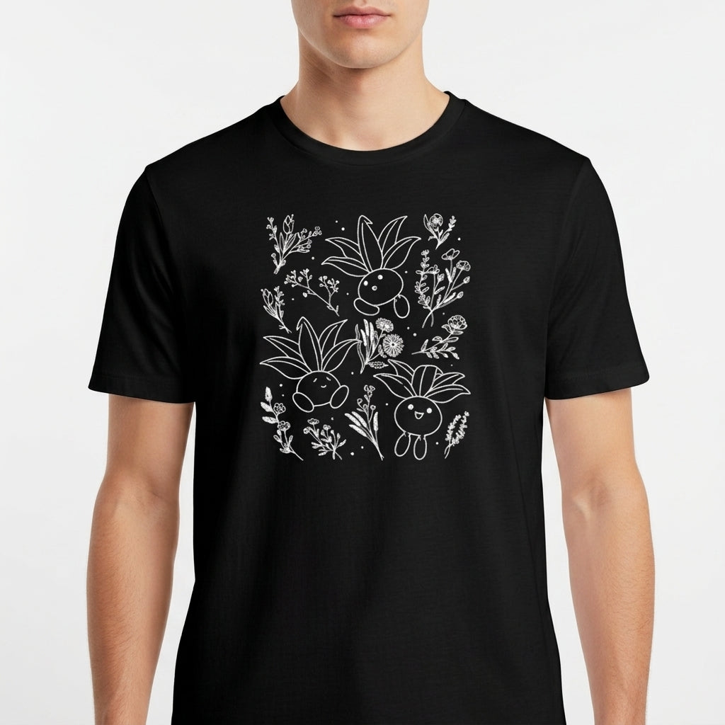 "Oddish Flores da Floresta Pokémon - Camiseta Premium Unissex Base" Camiseta Básica Unissex