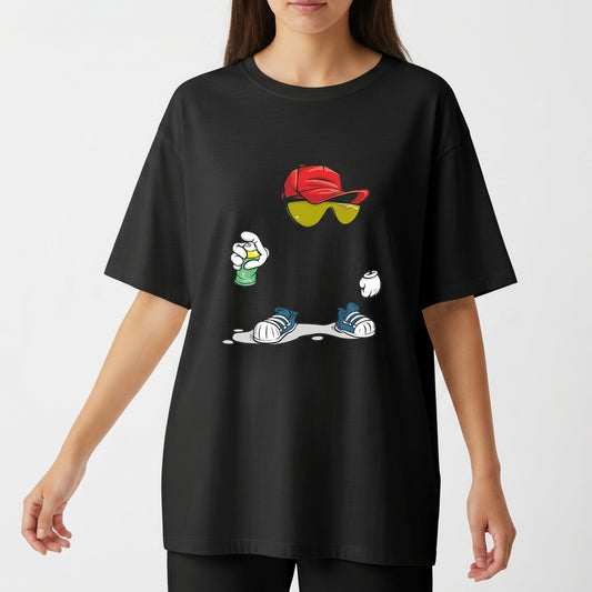 "Overzised Cartoon" Camiseta Oversized Básica