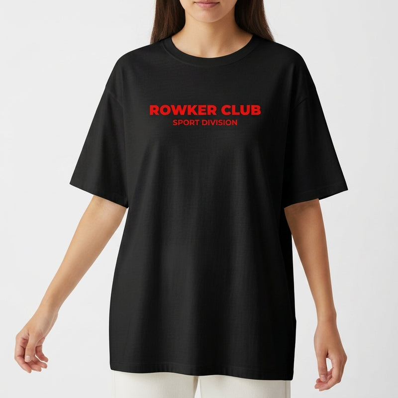 "Camiseta Oversized Rowker Club" Camiseta Oversized Básica
