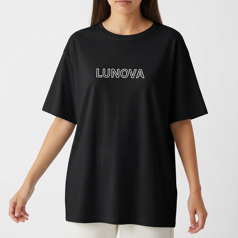 "Oversized LUNOVA - WOLF PASSION" Camiseta Oversized Básica