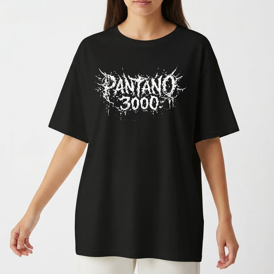 "Camiseta Pântano 3k oversized basica PREGOCORE" Camiseta Oversized Básica