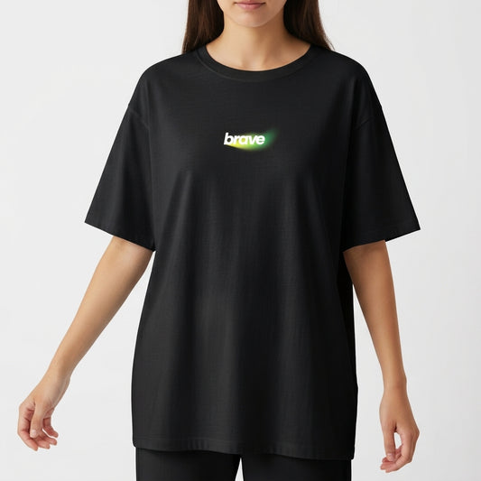 "Camiseta Oversized | Be Brave" Camiseta Oversized Básica