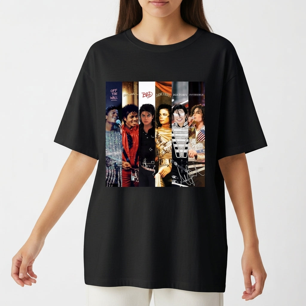 "Oversized Eras Michael Jackson" Camiseta Oversized Básica