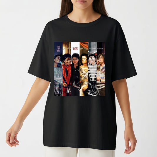 "Oversized Eras Michael Jackson" Camiseta Oversized Básica