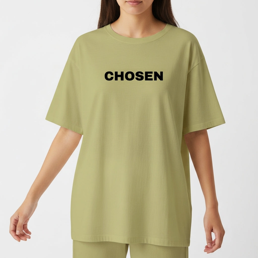 "COLEÇÃO - CHOSEN" Camiseta Oversized Básica