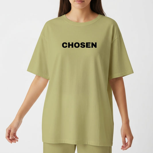 "COLEÇÃO - CHOSEN" Camiseta Oversized Básica