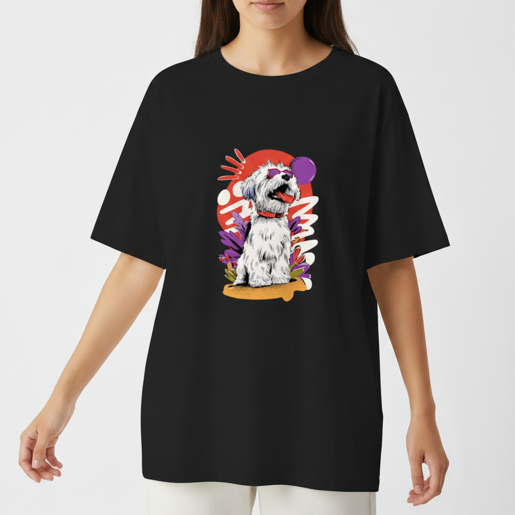 "Camiseta oversized - Maltes summer vibe" Camiseta Oversized Básica