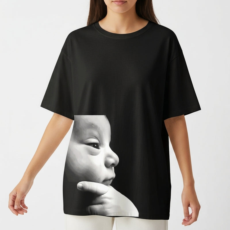 "BABY REFLECTIONS" Camiseta Oversized Básica