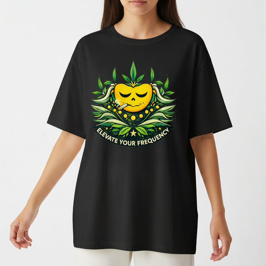 "Camiseta Oversized HIGHMOOD — Energia Que Se Veste | Preto, Verde Musgo & Off White" Camiseta Oversized Básica