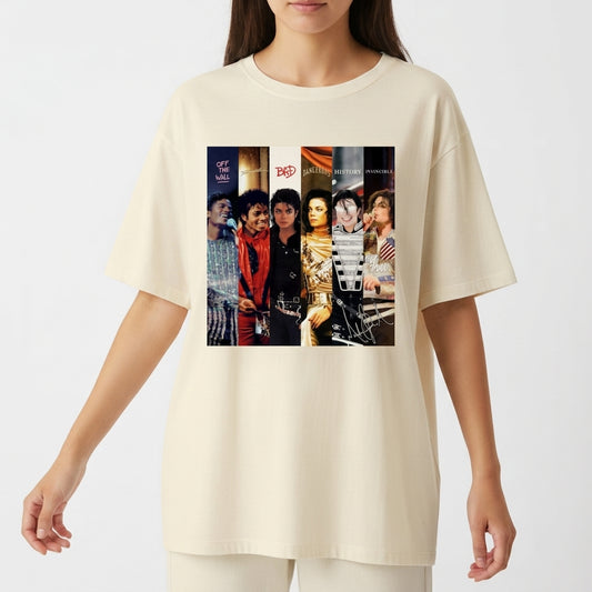 "Oversized Eras Michael Jackson" Camiseta Oversized Básica