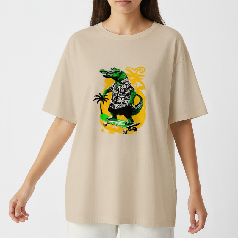 "Camiseta oversized - alligator" Camiseta Oversized Básica