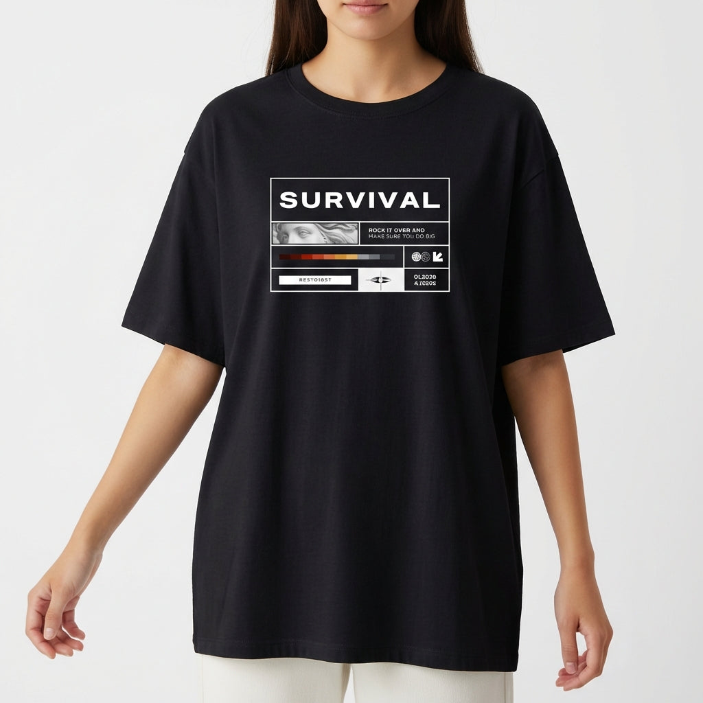 "Camiseta Oversized Essential Urban" Camiseta Oversized Básica
