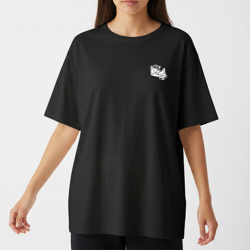 "CAT LOVERS - Oversized" Camiseta Oversized Básica