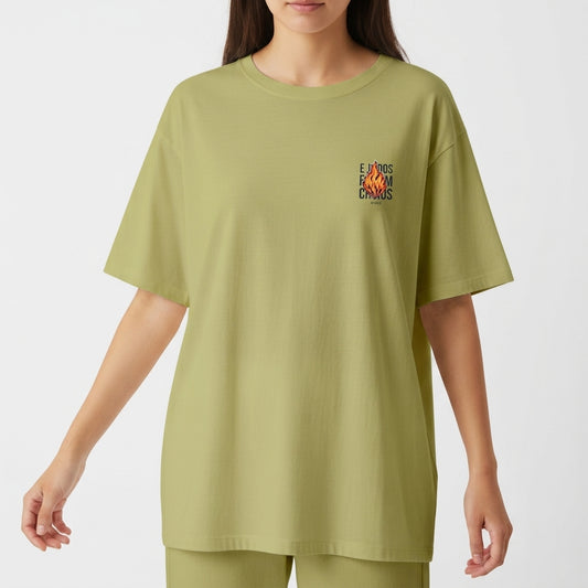 "Camiseta Oversized | Upper Room" Camiseta Oversized Básica