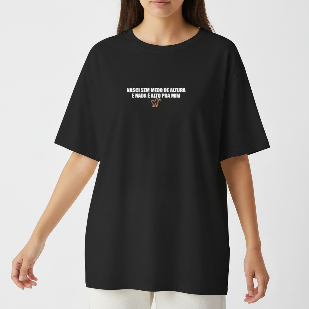 "Camiseta Orochi Vida Cara Oversized" Camiseta Oversized Básica