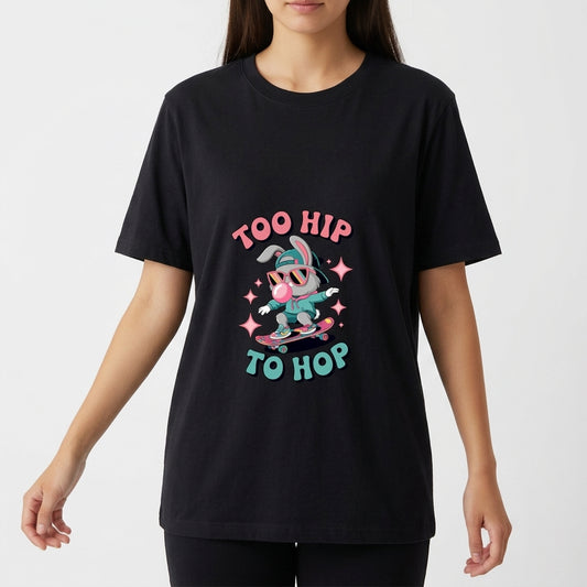 "Overzised Cartoon Too Hop To Hop" Camiseta Oversized Básica