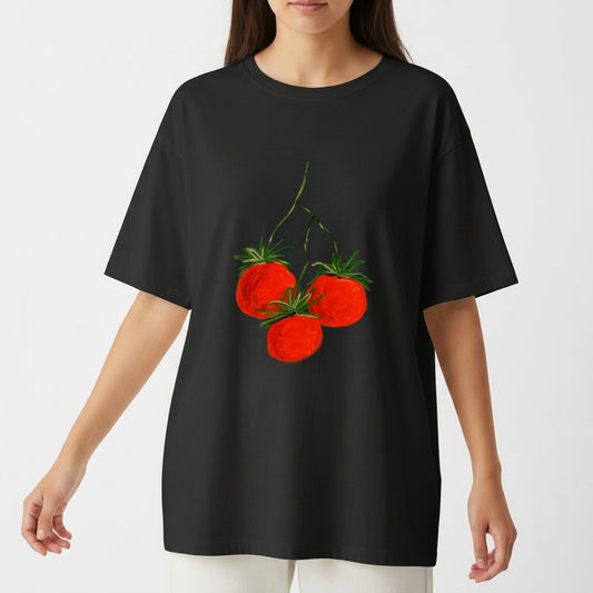 "Tomate é fruta?!" Camiseta Oversized Básica
