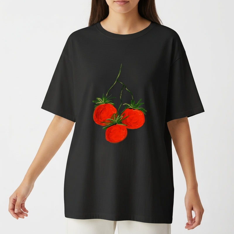 "Tomate é fruta?!" Camiseta Oversized Básica
