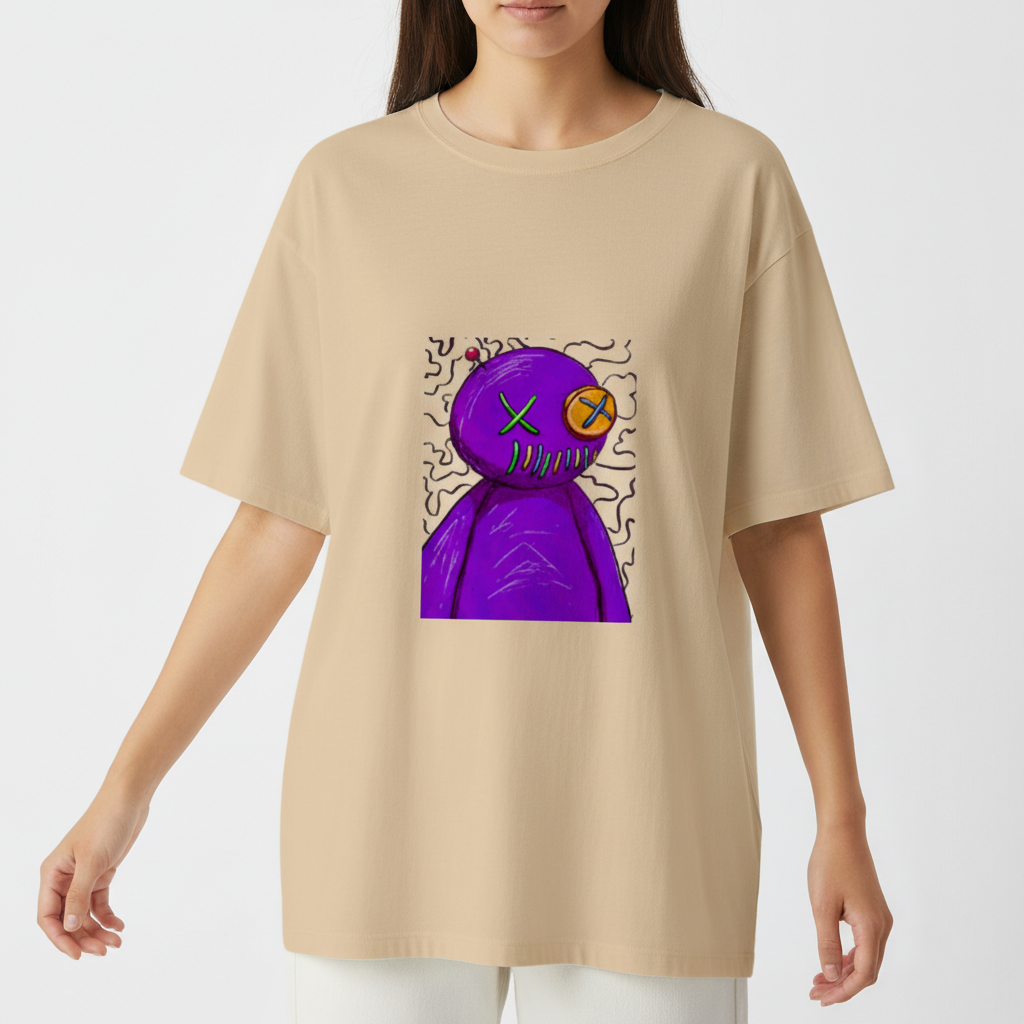 "Camiseta Oversized Boneco de Voodoo" Camiseta Oversized Básica