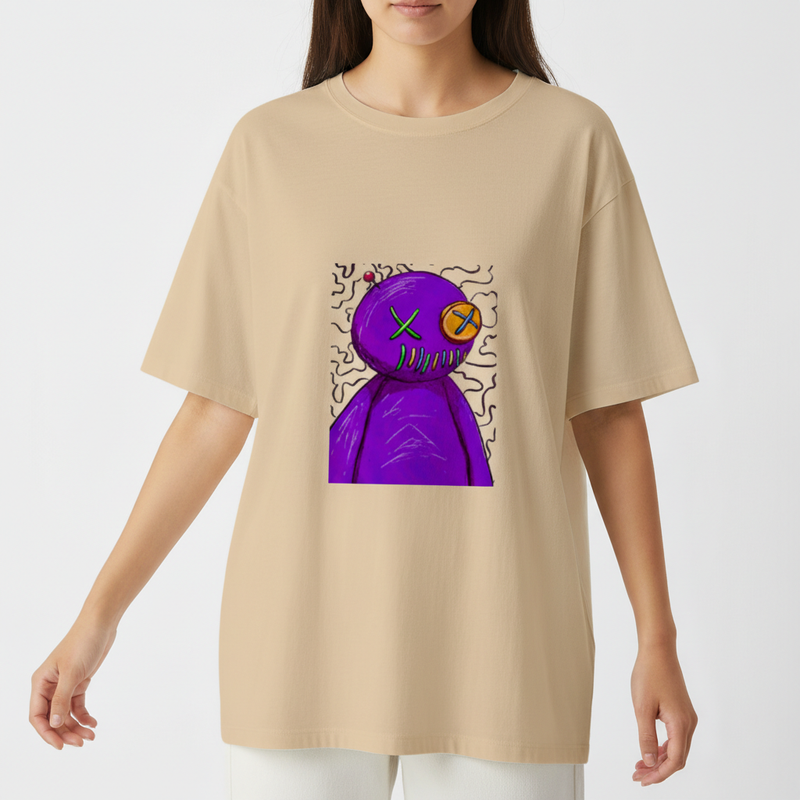 "Camiseta Oversized Boneco de Voodoo" Camiseta Oversized Básica
