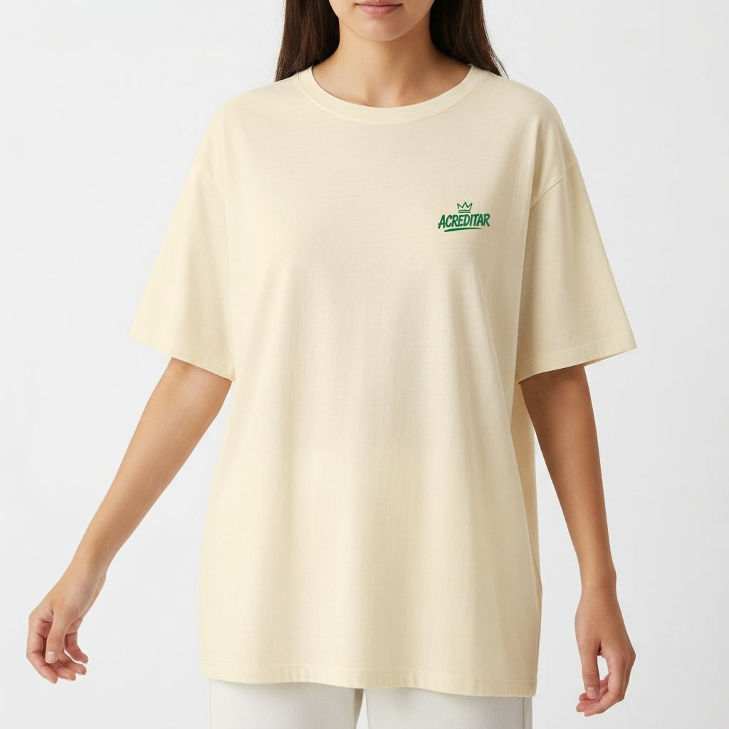 "Acreditar" Camiseta Oversized Básica