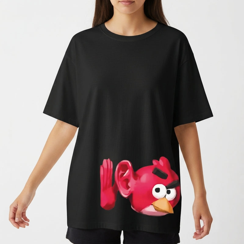 "ATTENTIVE" Camiseta Oversized Básica