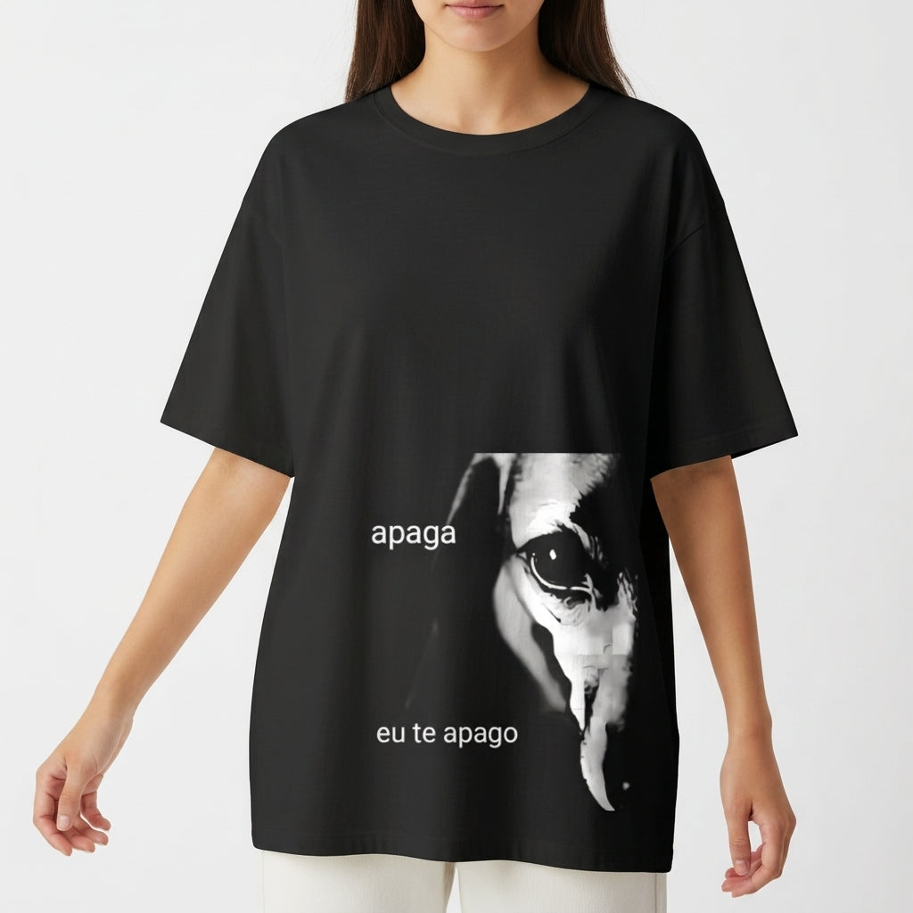 "APAGUE" Camiseta Oversized Básica