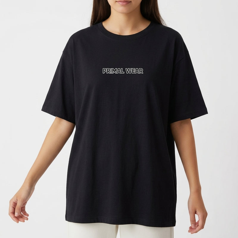 "Primal Wear – Outlaw Instinct" Camiseta Oversized Básica
