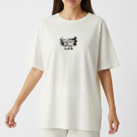 "Camiseta Gojo´s Face Oversized" Camiseta Oversized Básica