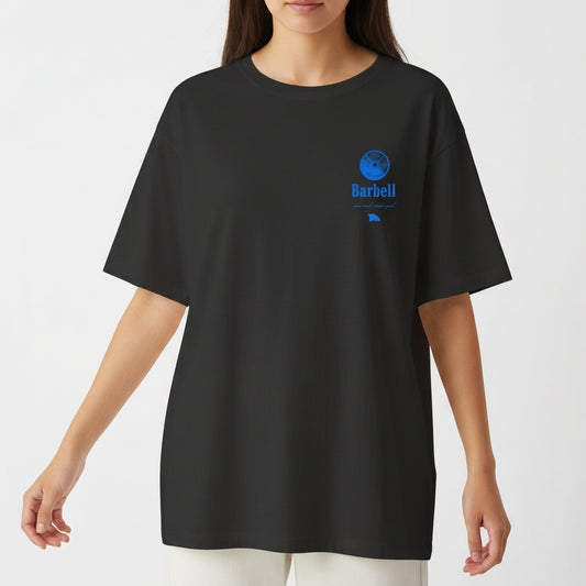 "BN FLAG PRETO/AZUL" Camiseta Oversized Básica