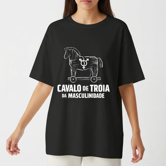 "CAVALO DE TRóIA" Camiseta Oversized Básica