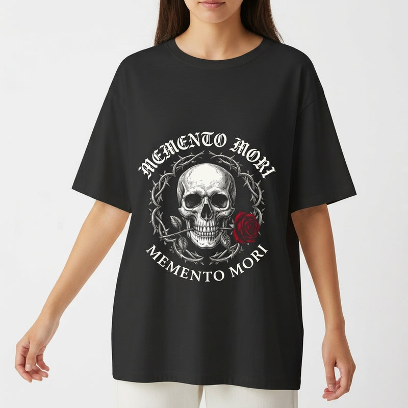"Memento Mori" Camiseta Oversized Básica
