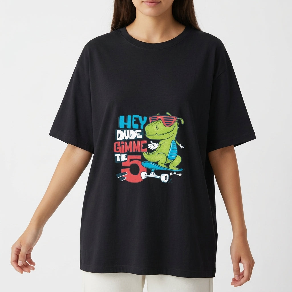 "Overzised Cartoon 5" Camiseta Oversized Básica
