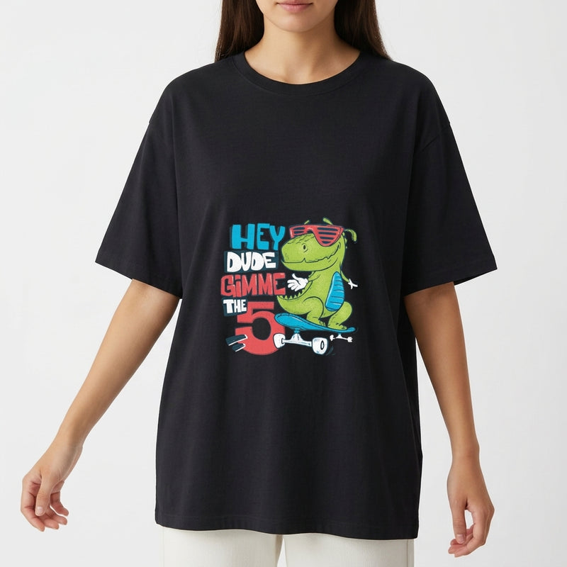 "Overzised Cartoon 5" Camiseta Oversized Básica