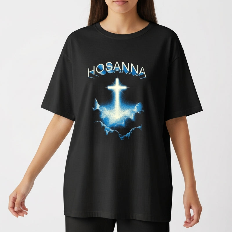 "HOSANA GOSPEL OVERSIZED" Camiseta Oversized Básica
