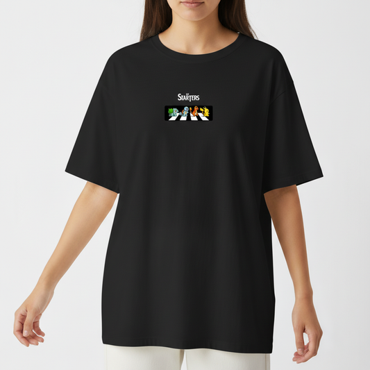 "Camiseta Pokemon Starters Oversized" Camiseta Oversized Básica