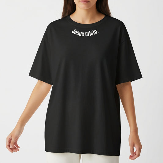 "OVERSIZED JESUS CRISTO." Camiseta Oversized Básica