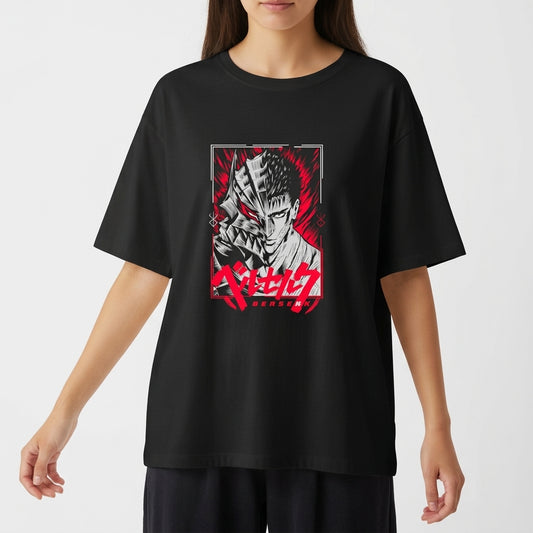 "GUTS BERSERK OVERSIZED" Camiseta Oversized Básica