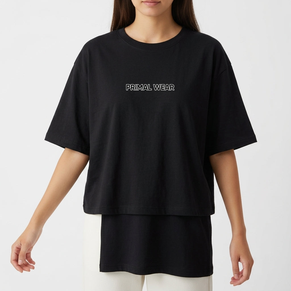 "Primal Wear – Split Mind" Camiseta Oversized Básica