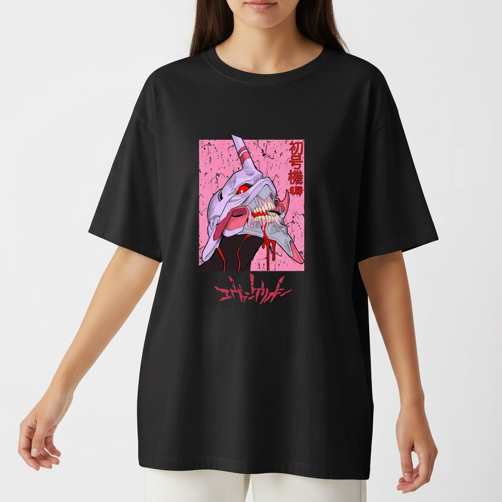 "NEON EVANGELION OVERSIZED" Camiseta Oversized Básica